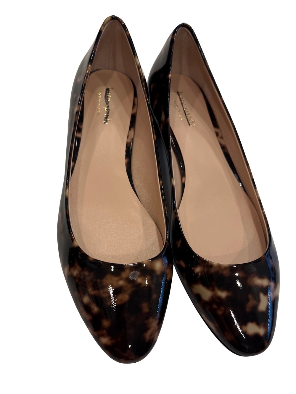 Kate Spade Fallyn Women’s Tortoise Shell Patent Leather Flats Sz 9 NIB - Picture 2 of 13